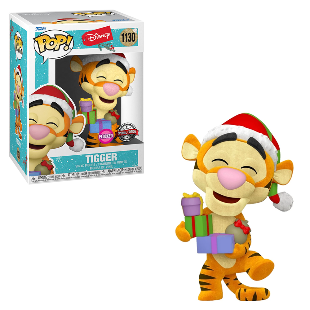 FU58749-IE Funko POP! Disney: Holiday - Tigger (Flocked) Vinyl Figure #1130 Special Edition Exclusive [READ DESCRIPTION]