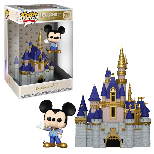 Funko Pop! Town: Walt Disney World 50th - Castle & Mickey