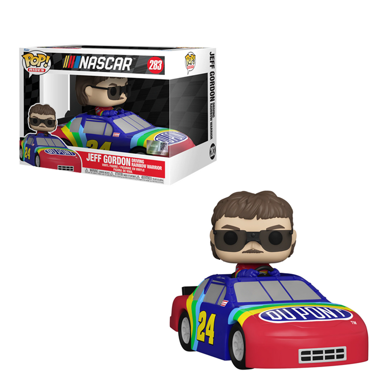 Funko POP! Ride: NASCAR - Jeff Gordon (Rainbow Warrior) Vinyl Figure