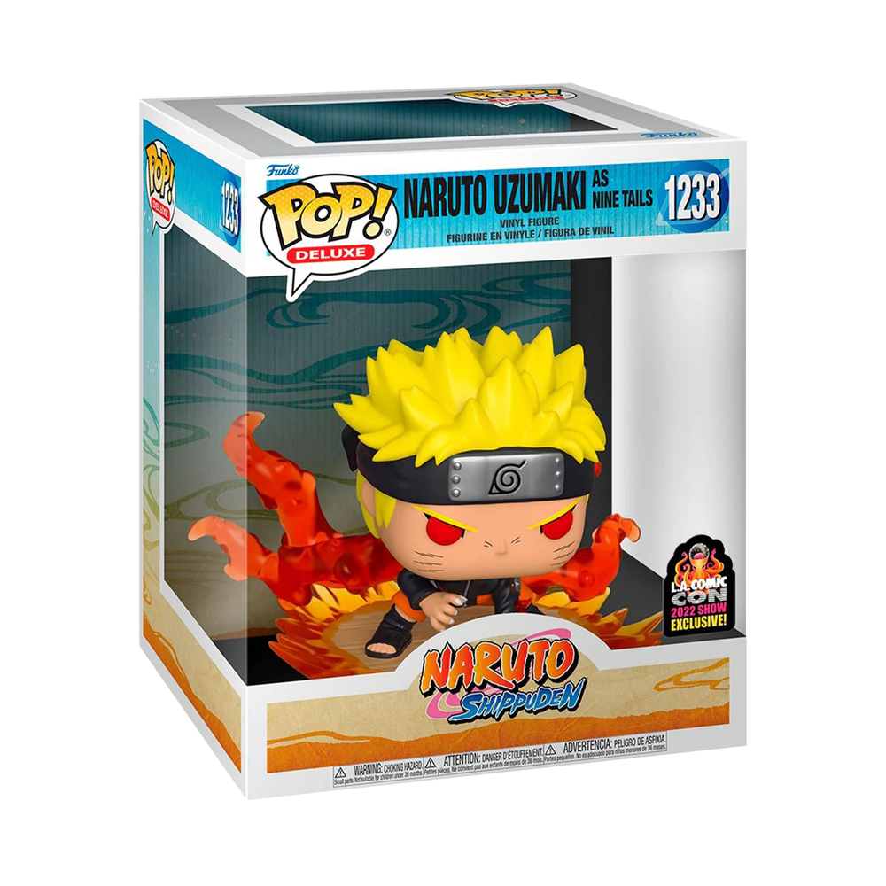 Funko POP! Deluxe: Naruto Shippuden - Naruto Uzumaki as Nine Tails Vinyl Figure #1233 LA Comic Con 2022 Share Exclusive