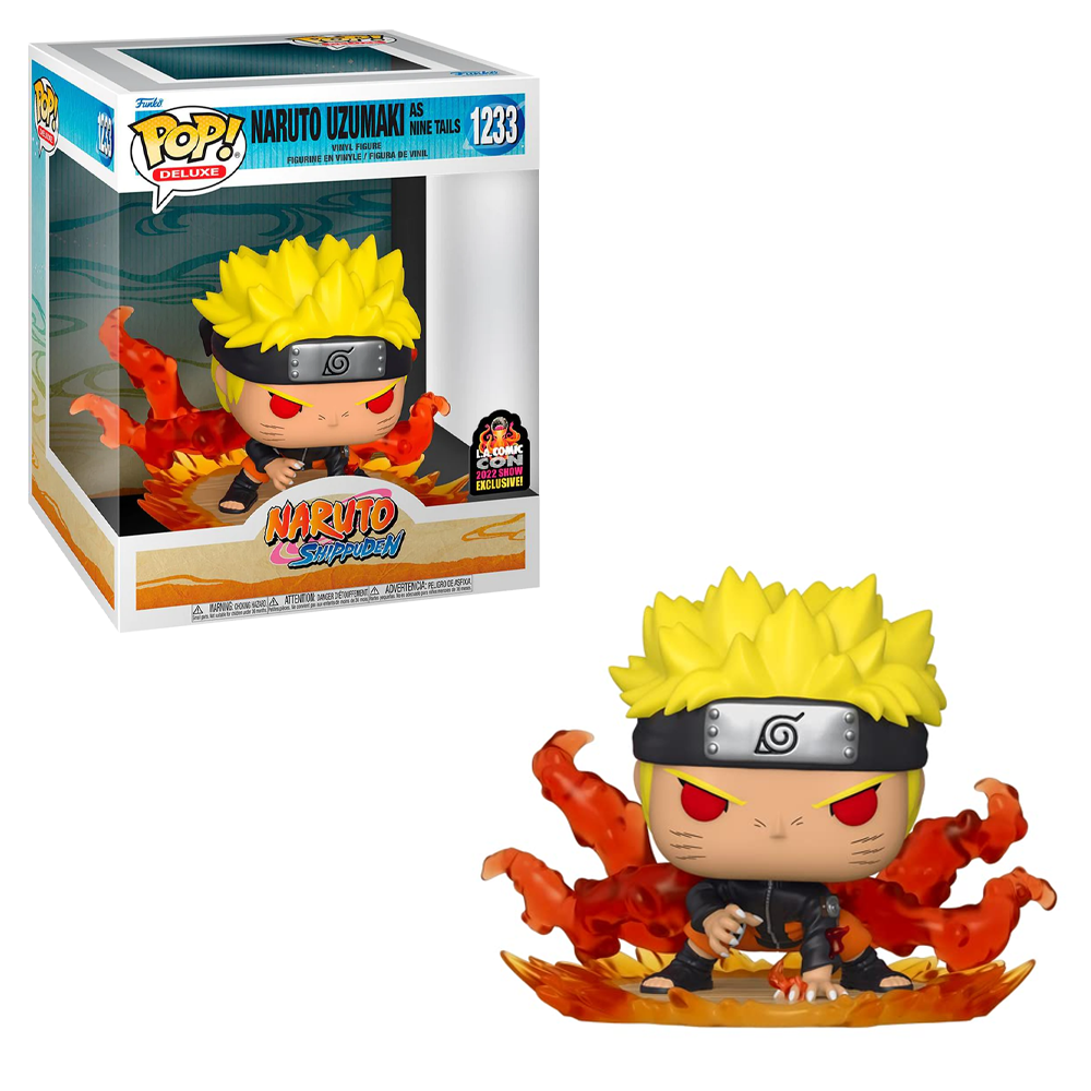 Funko POP! Deluxe: Naruto Shippuden - Naruto Uzumaki as Nine Tails Vinyl Figure #1233 LA Comic Con 2022 Share Exclusive