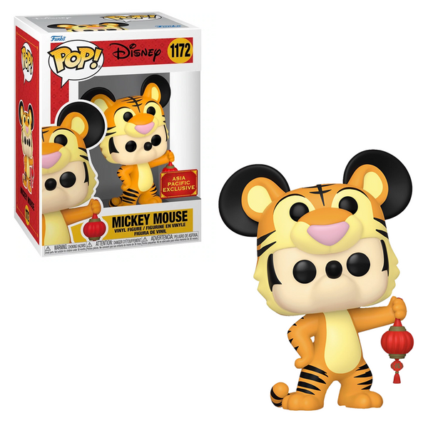 Funko POP! Disney - 2022 Mickey Mouse (Year of the Tiger) Vinyl Figure #1172 Asia Exclusive [READ DESCRIPTION]