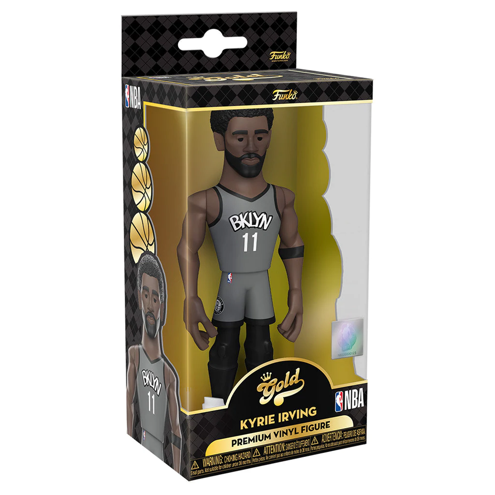 Funko Vinyl GOLD: NBA: Nets - Kyrie Irving (City Edition '21) 5-Inch V Funko Vinyl GOLD: NBA: Nets - Kyrie Irving (City Edition '21) 5-Inch V