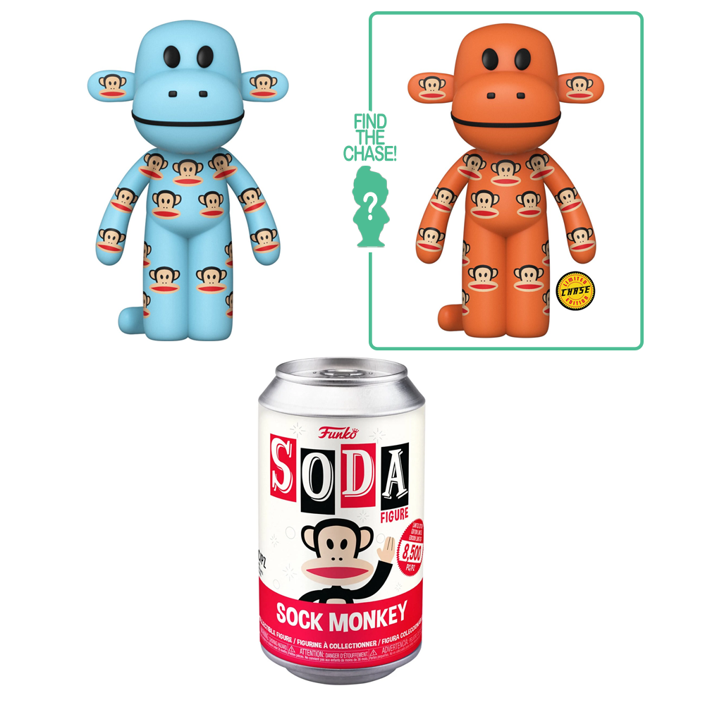 [PRE-ORDER] Funko Vinyl SODA: Paul Frank - Sock Monkey Vinyl Figure