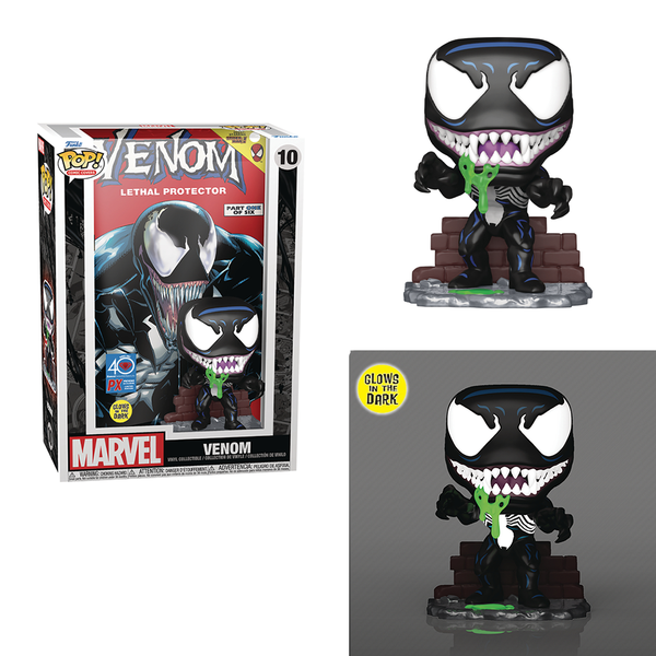 Funko POP! Comic Cover: Marvel - Venom (Glow in the Dark) Vinyl Figure #10 Preview Exclusive (PX)