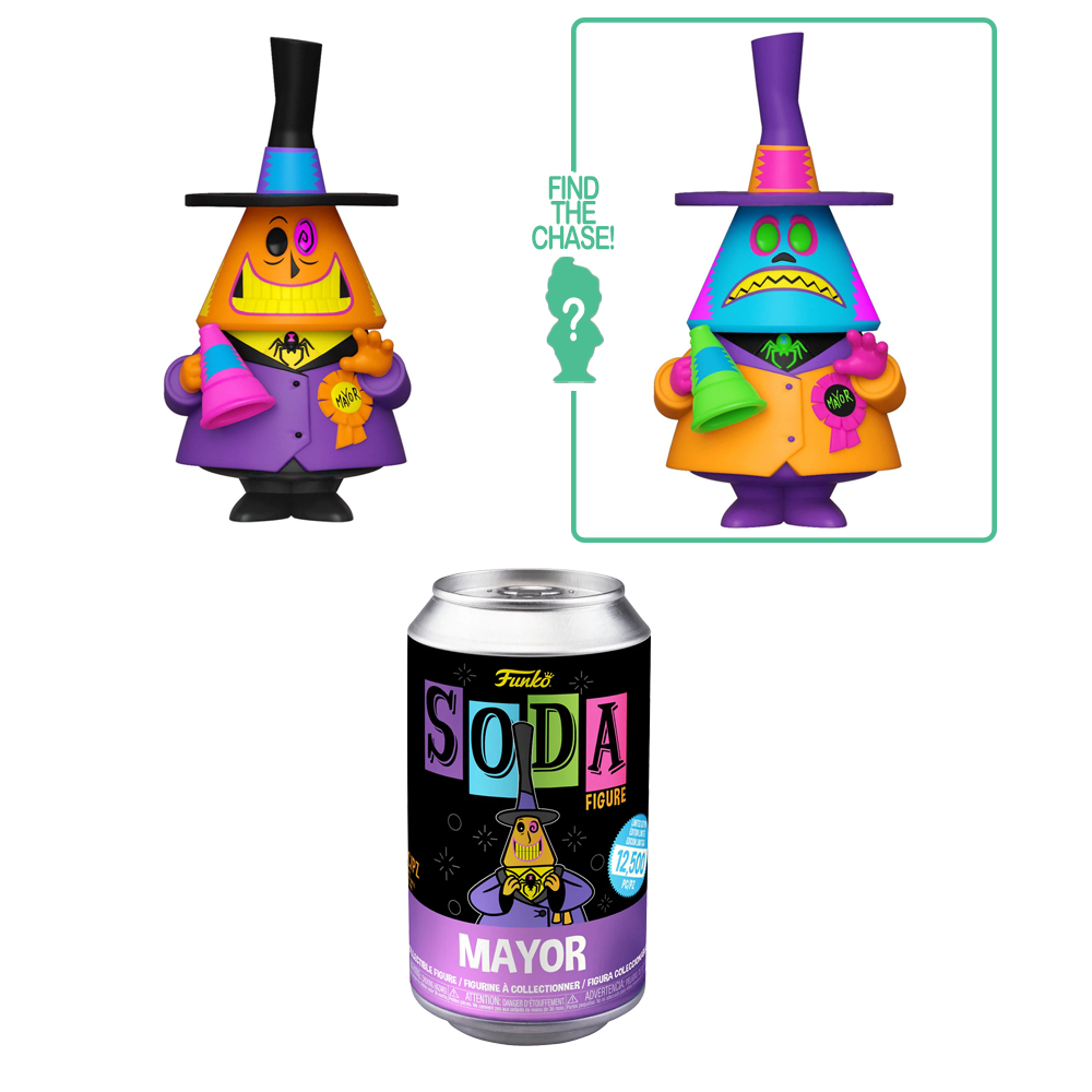 [PRE-ORDER] Funko Vinyl SODA: Nightmare Before Christmas - Mayor (Black Light) Vinyl Figure