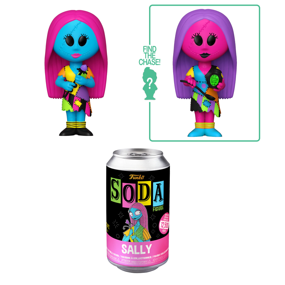 [PRE-ORDER] Funko Vinyl SODA: Nightmare Before Christmas - Sally (Black Light) Vinyl Figure