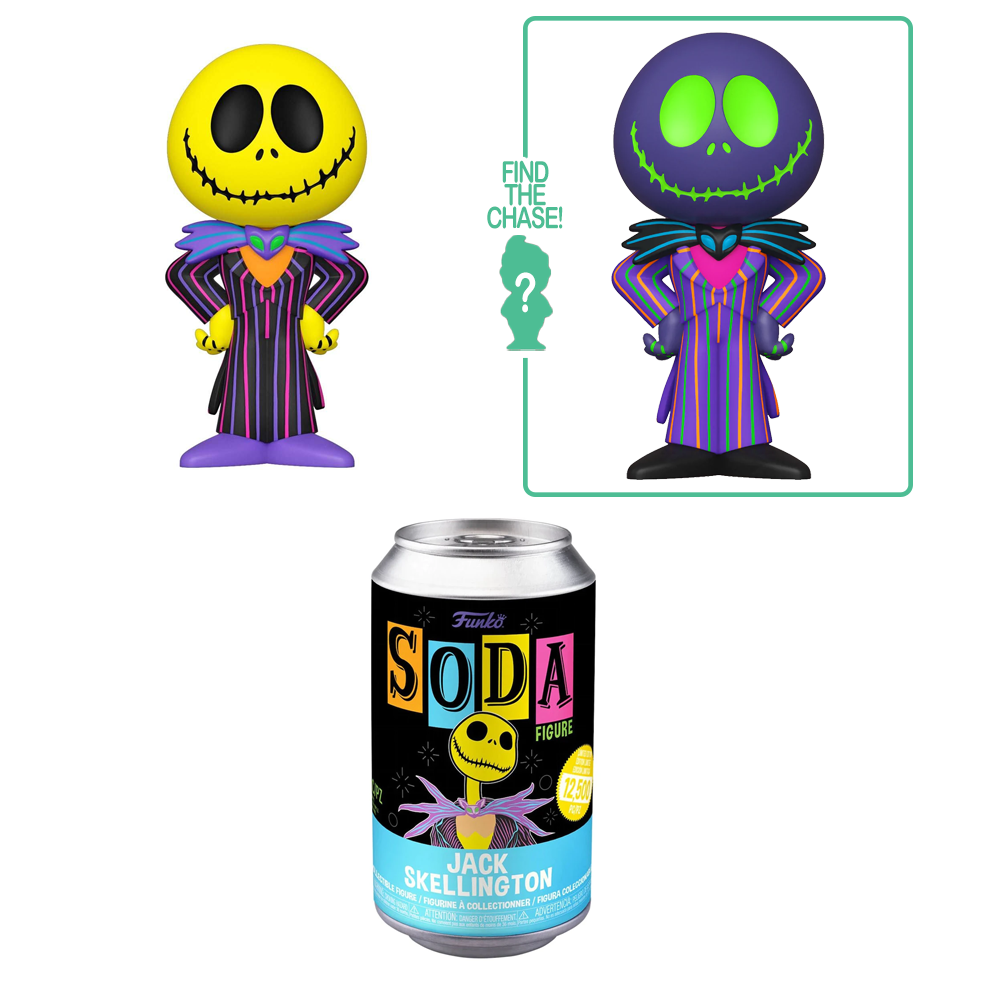 [PRE-ORDER] Funko Vinyl SODA: Nightmare Before Christmas - Jack Skellington (Black Light) Vinyl Figure