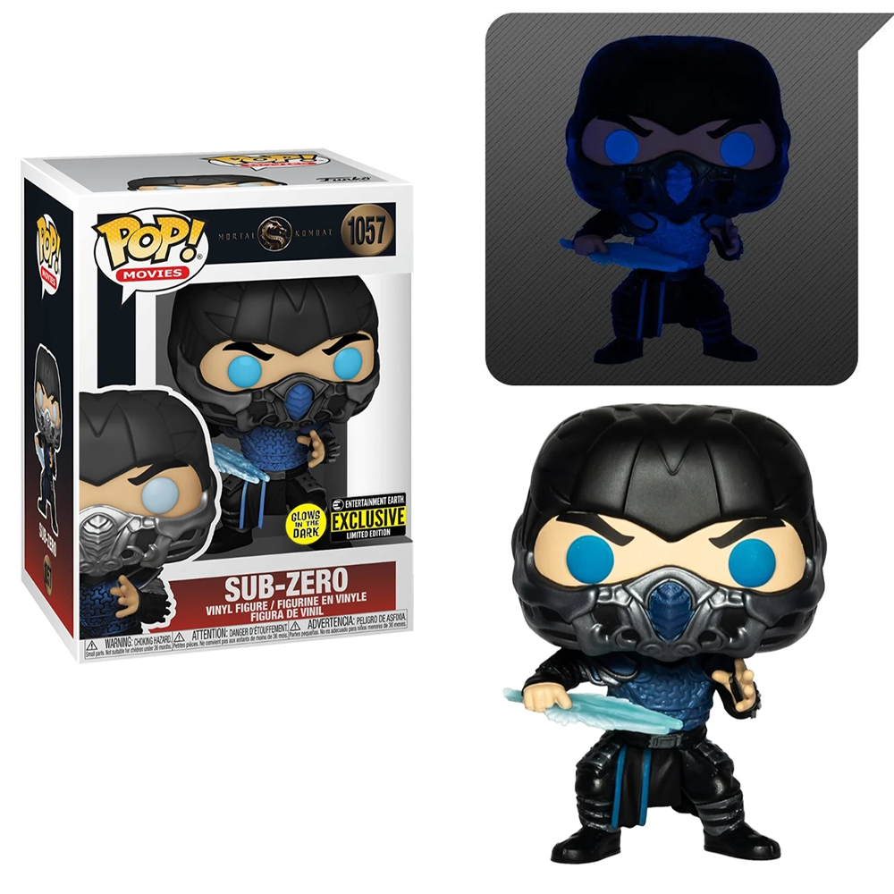 FU6GW55647EE Funko POP! Mortal Kombat 2021 - Sub-Zero (GITD) Vinyl Figure Entertainment Earth Exclusive #1057 [READ DESCRIPTION]