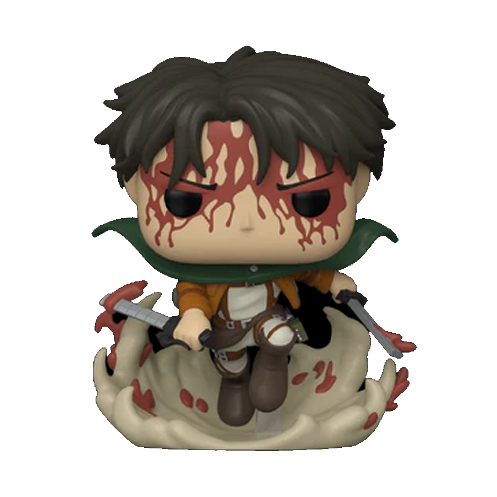 Funko POP! Attack on Titan - Battle Levi (Bloody) Vinyl Figure #1169 Alliance Entertainment Exclusive [READ DESCRIPTION]