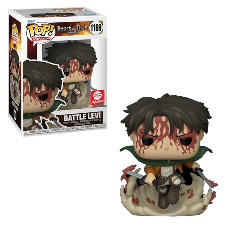 Funko POP! Attack on Titan - Battle Levi (Bloody) Vinyl Figure