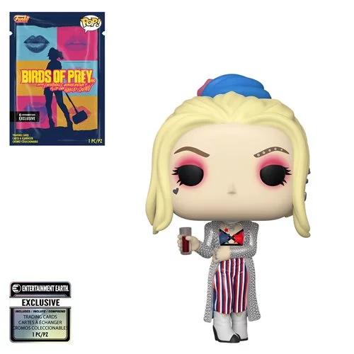 FUBP47461R Funko POP! Birds of Prey - Harley Quinn Black Mask Club with Collectible Card  - Entertainment Earth Exclusive