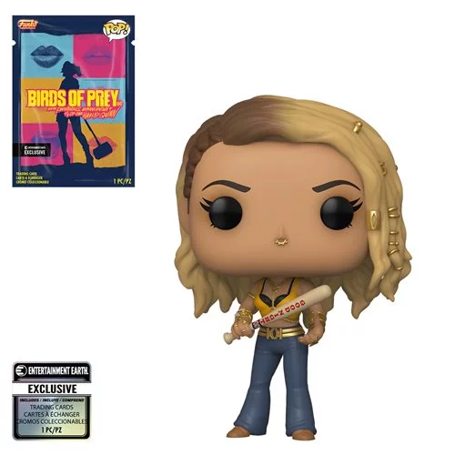 FUBP47463R Funko POP! Birds of Prey - Black Canary with Collectible Card  - Entertainment Earth Exclusive