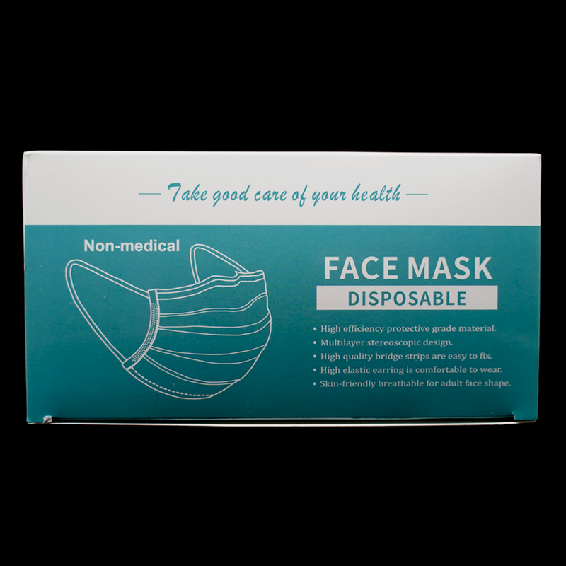 Non-Medical 3-Layers Disposable Face Mask - Pack of 50