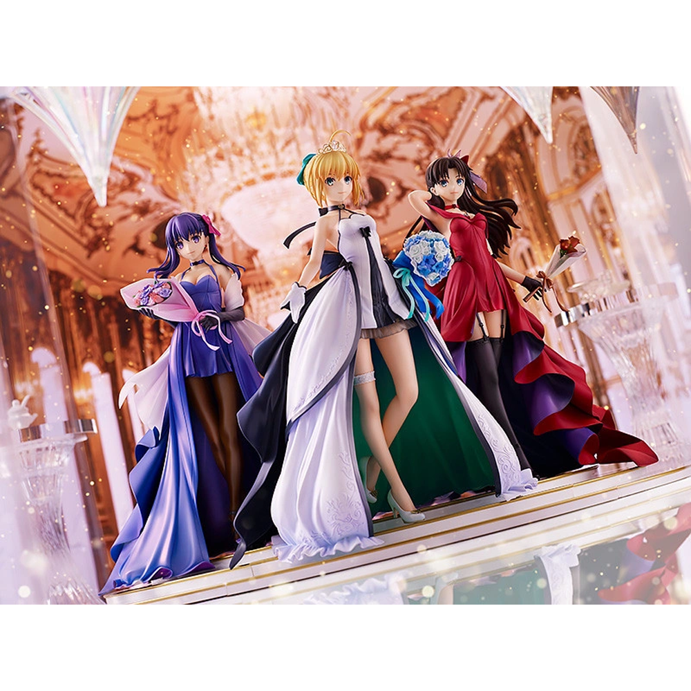 Good Smile Company: Fate/Stay Night 15th Celebration Project - Saber, Rin  Tohsaka, and Sakura Matou (Dress Ver.) Premium Box Set