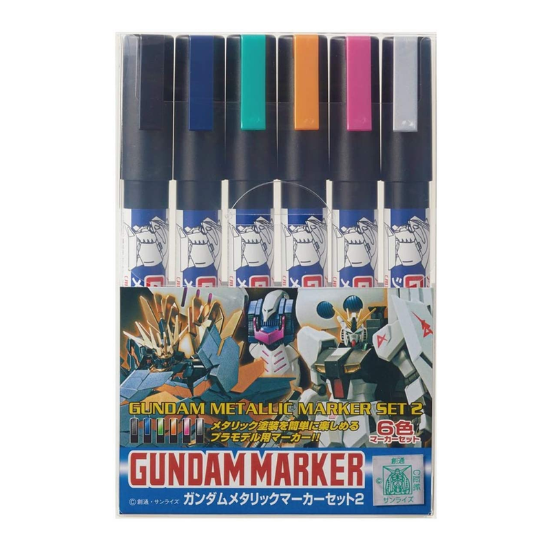 Mr. Hobby: Gundam Marker - Metallic Marker Set