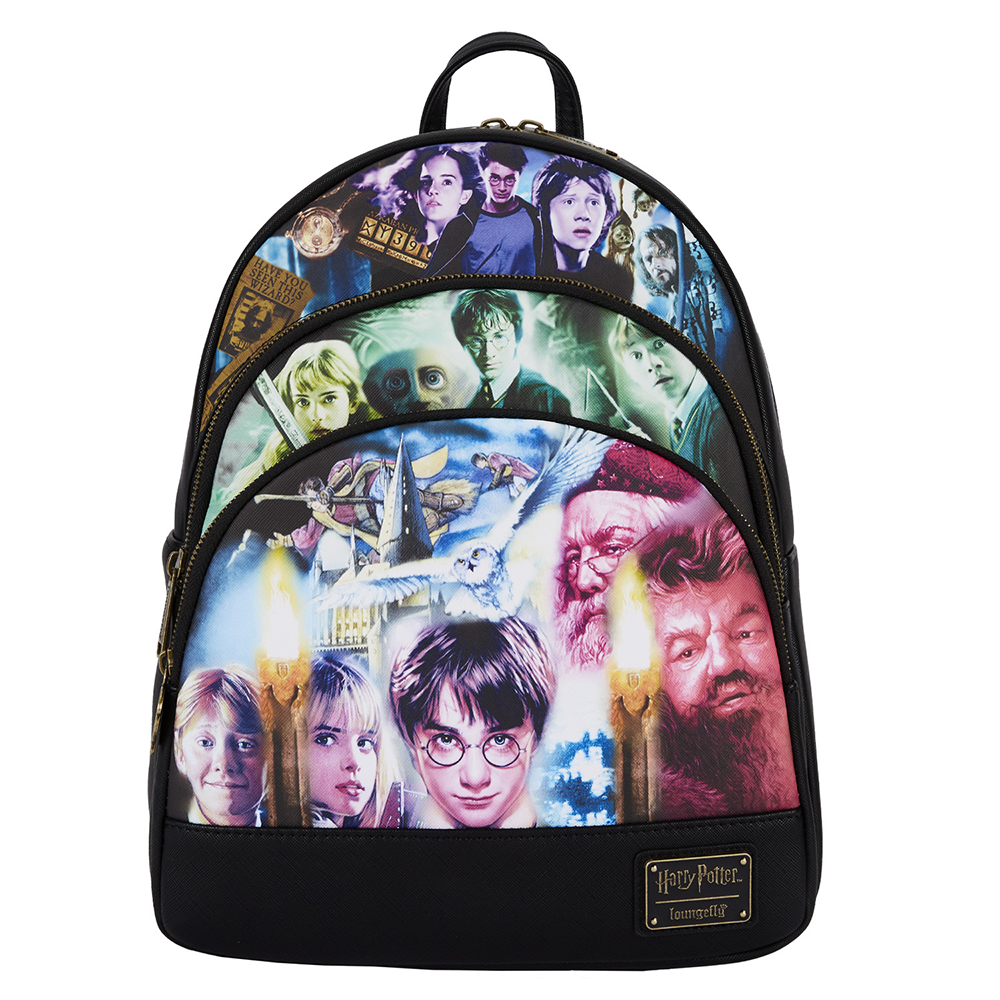 Loungefly: Harry Potter Trilogy Triple Pocket Mini Backpack