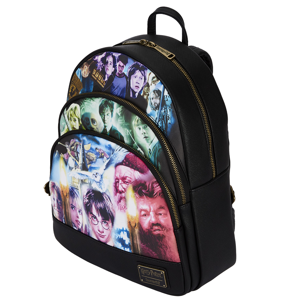 Loungefly: Harry Potter Trilogy Triple Pocket Mini Backpack