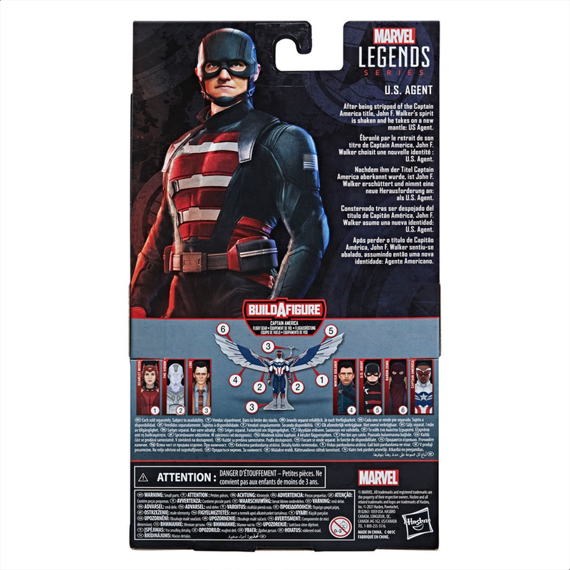 The Falcon and the Winter Soldier: Marvel Legends - U.S. Agent 6-Inch Action Figure (Captain America Flight Gear Build-A-Figure)