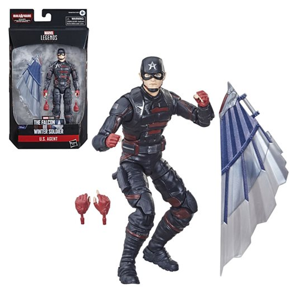 The Falcon and the Winter Soldier: Marvel Legends - U.S. Agent 6-Inch Action Figure (Captain America Flight Gear Build-A-Figure)