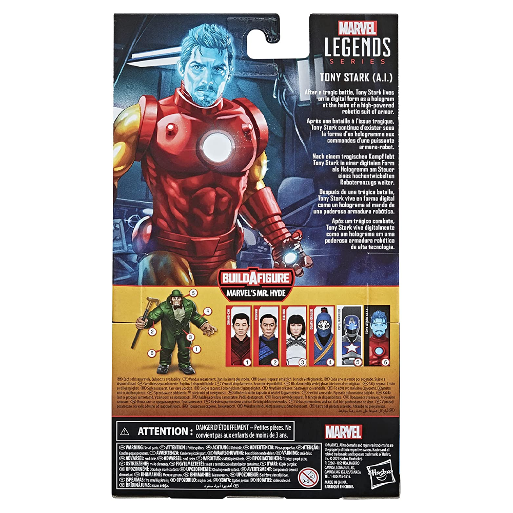 Iron Man: Marvel Legends - Tony Stark A.I. 6-Inch Action Figure (Marvel's Mr. Hyde Build-A-Figure)