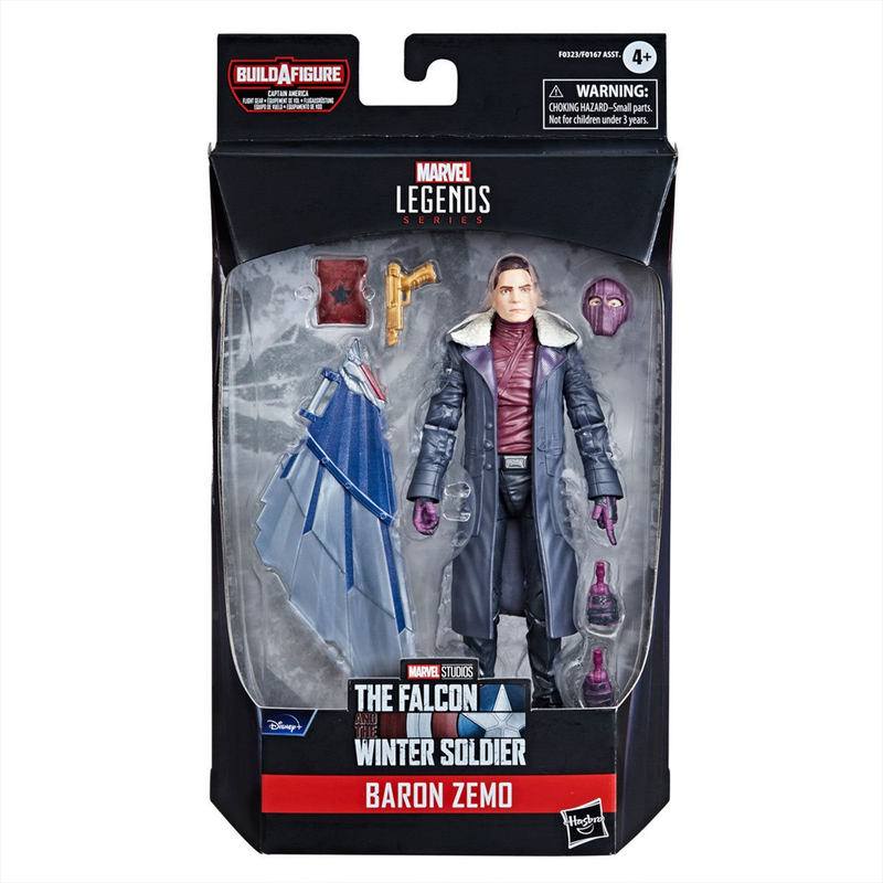 The Falcon and the Winter Soldier: Marvel Legends - Baron Zemo 6-Inch Action Figure (Captain America Flight Gear Build-A-Figure)