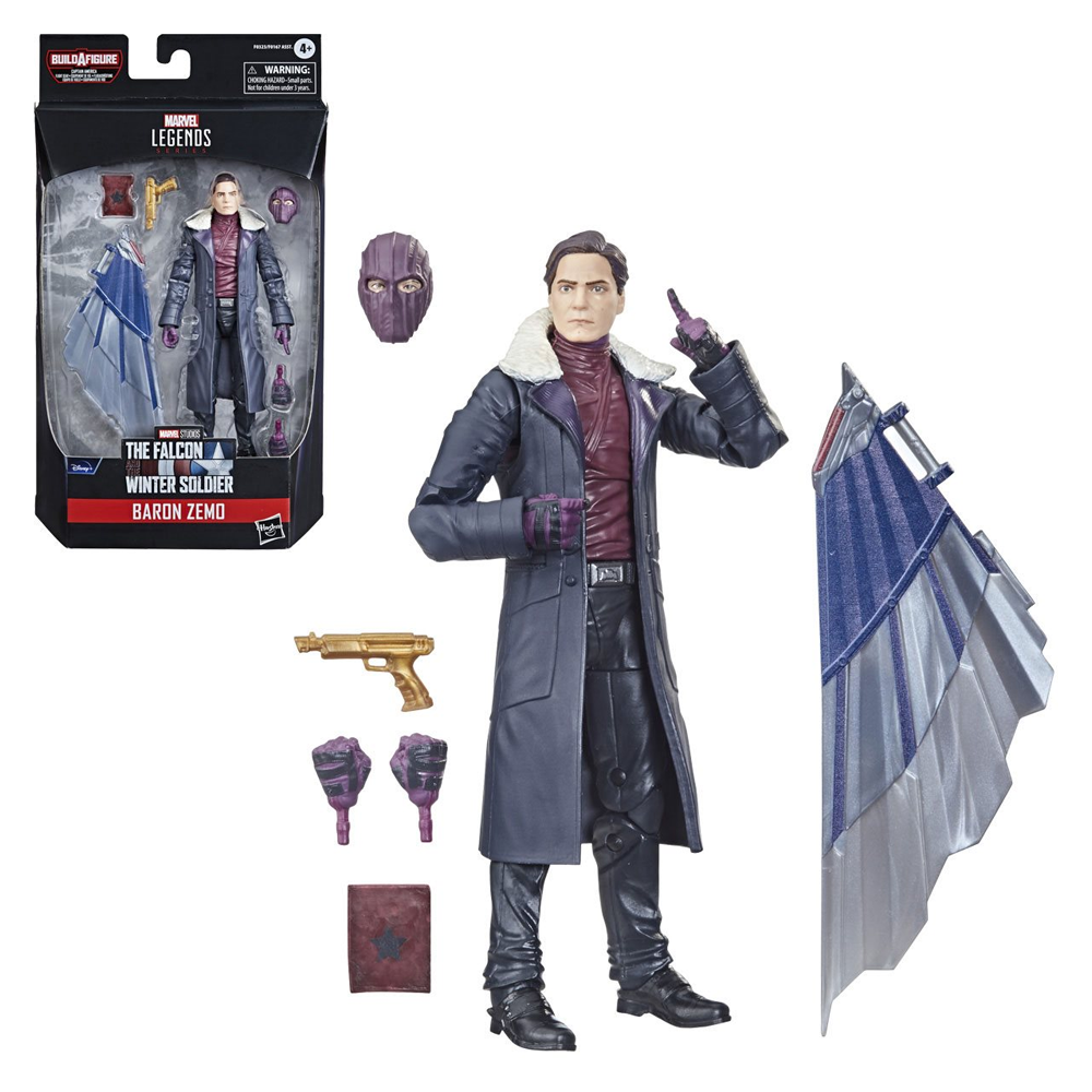 The Falcon and the Winter Soldier: Marvel Legends - Baron Zemo 6-Inch Action Figure (Captain America Flight Gear Build-A-Figure)