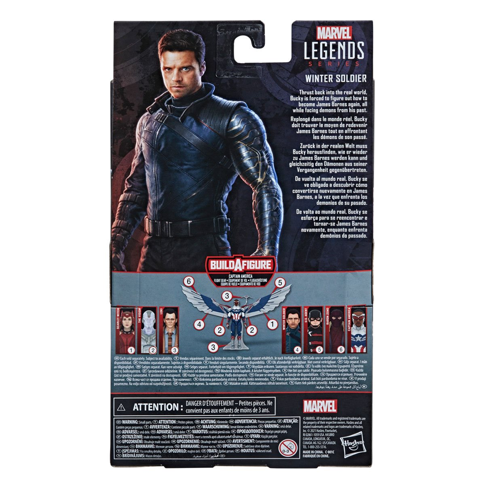 The Falcon and the Winter Soldier: Marvel Legends - Winter Soldier 6-Inch Action Figure (Captain America Flight Gear Build-A-Figure)