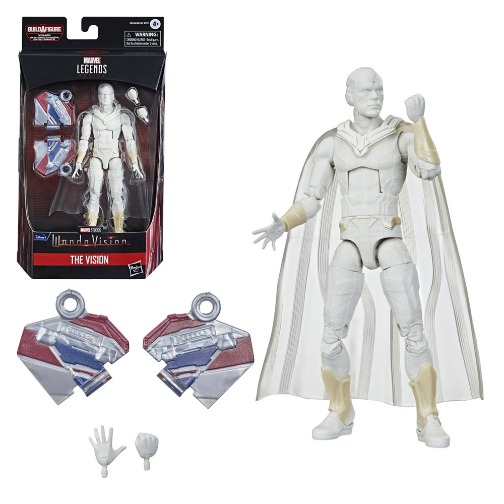 WandaVision: Marvel Legends: Vision 6-Inch Action Figure (Captain America Flight Gear BAF)