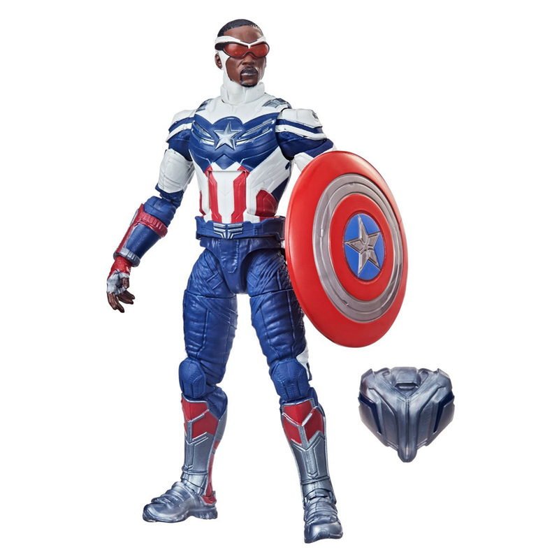 Captain America: Marvel Legends: Captain America Sam Wilson 6-Inch Action Figure (Captain America Flight Gear BAF)