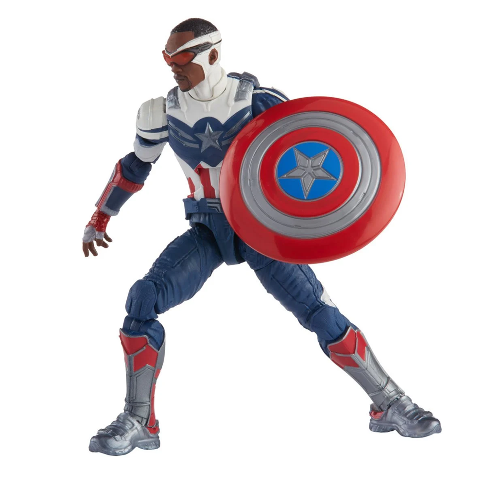 Captain America: Marvel Legends: Captain America Sam Wilson 6-Inch Action Figure (Captain America Flight Gear BAF)