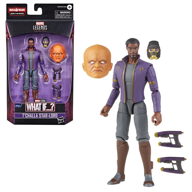 Marvel Legends: What If? - T'Challa Star-Lord 6-Inch Action Figure (Watcher Major Build-A-Figure)