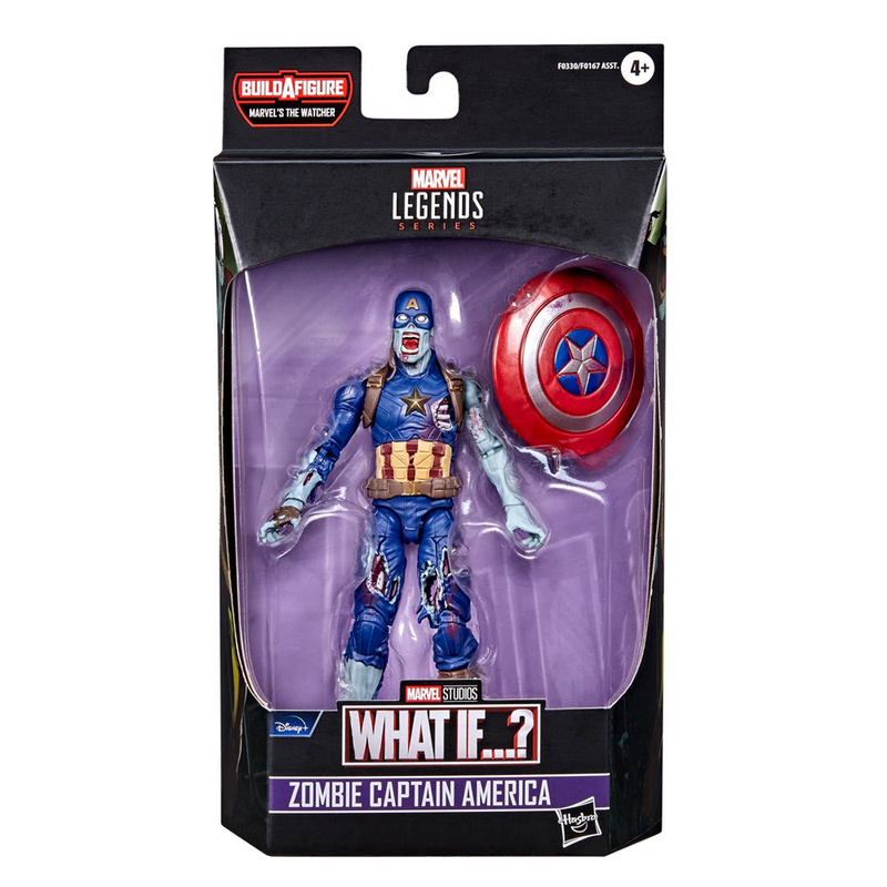 Marvel Legends: What If? - Zombie Captain America 6-Inch Action Figure (Watcher Major Build-A-Figure)