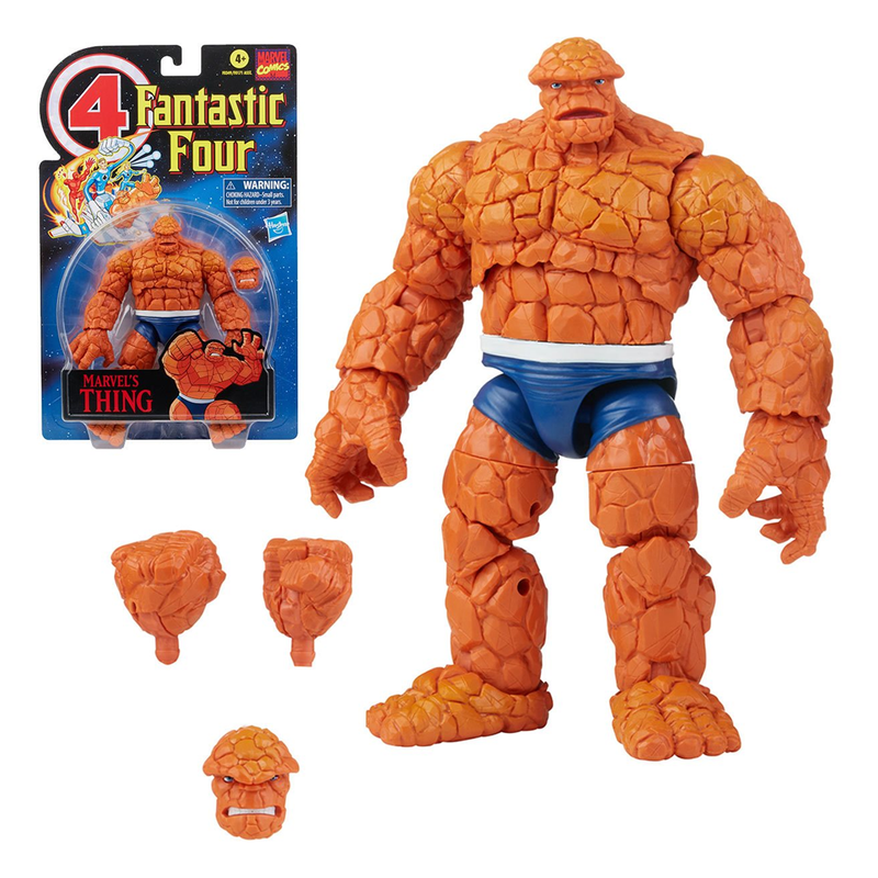 Retro Marvel Legends: Fantastic Four - Thing 6-Inch Action Figure