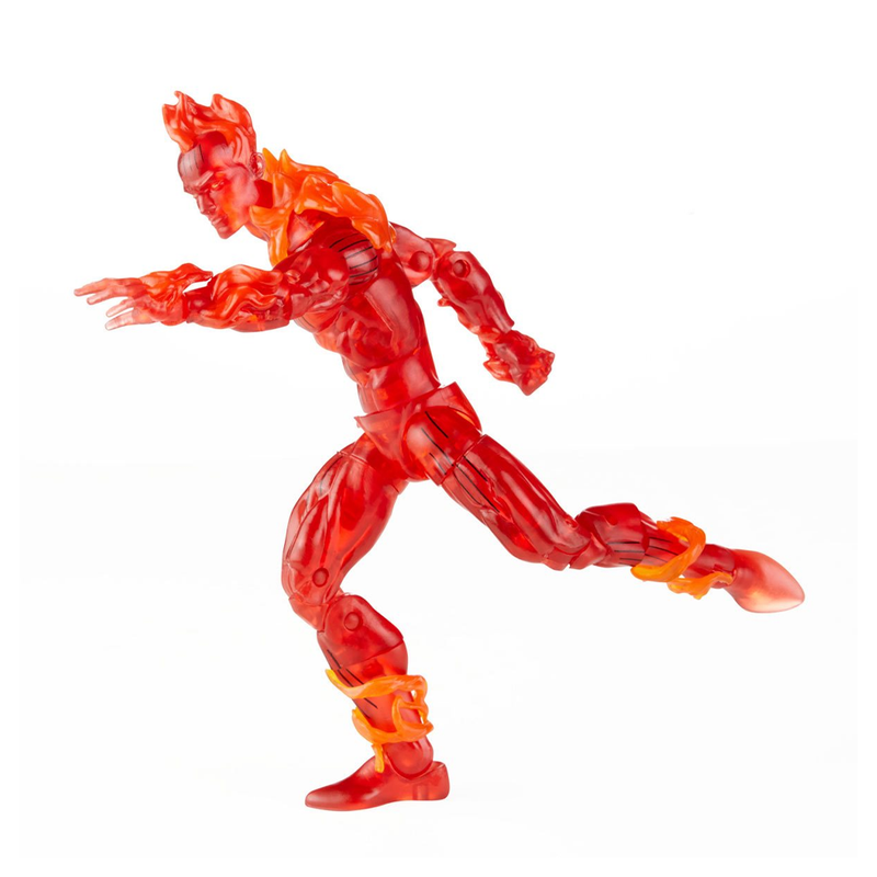 Retro Marvel Legends: Fantastic Four - Human Torch 6-Inch Action Figure