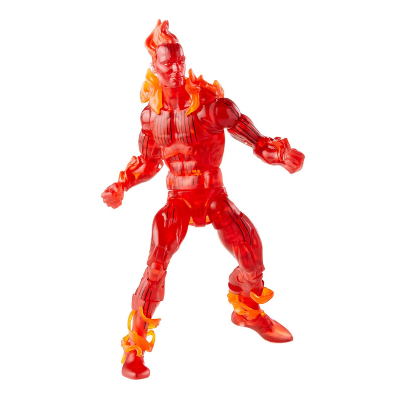 Retro Marvel Legends: Fantastic Four - Human Torch 6-Inch Action Figure
