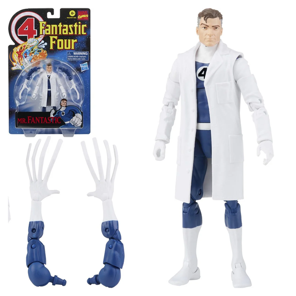 Retro Marvel Legends: Fantastic Four - Mr. Fantastic 6-Inch Action Fig