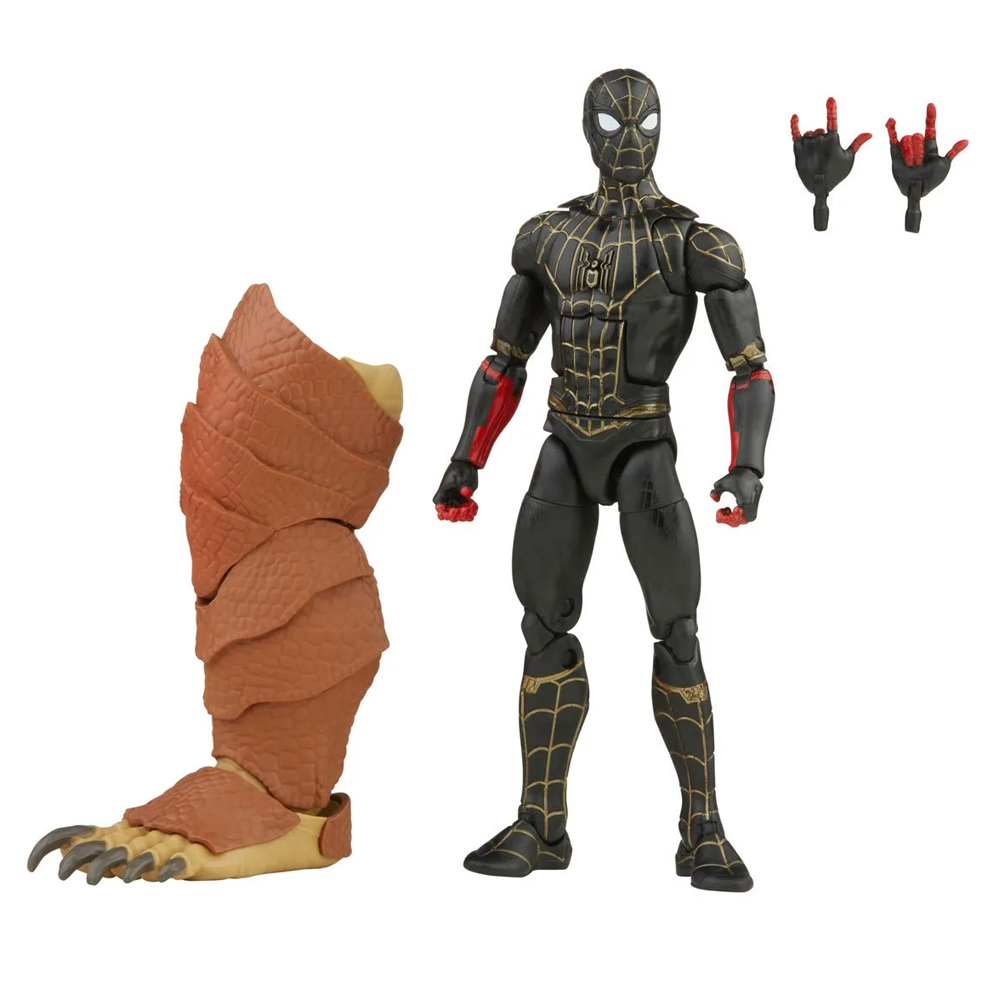 Marvel Legends: Spider-Man 3 - Black and Gold Spider-Man 6-Inch Action Figure (Armadillo Build-A-Figure)