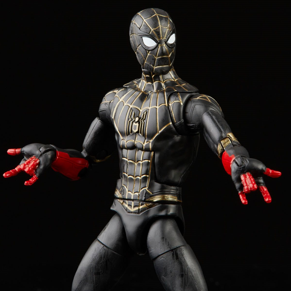 Marvel Legends: Spider-Man 3 - Black and Gold Spider-Man 6-Inch Action Figure (Armadillo Build-A-Figure)