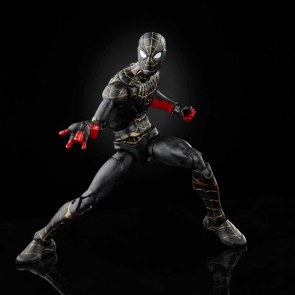 Marvel Legends: Spider-Man 3 - Black and Gold Spider-Man 6-Inch Action Figure (Armadillo Build-A-Figure)