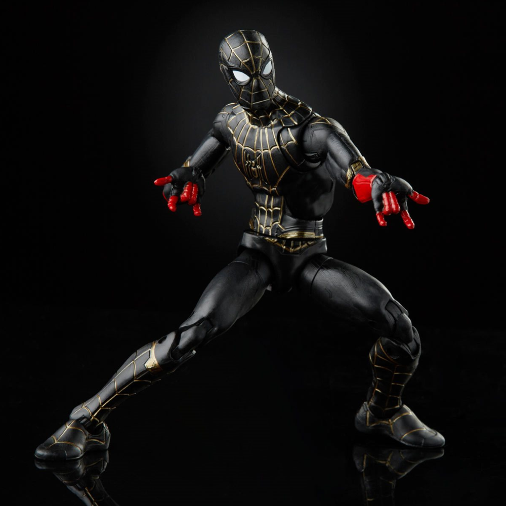 Marvel Legends: Spider-Man 3 - Black and Gold Spider-Man 6-Inch Action Figure (Armadillo Build-A-Figure)