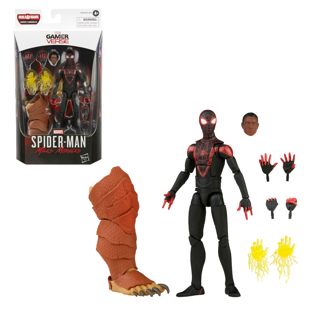 Marvel Legends: Spider-Man 3 - Miles Morales 6-Inch Action Figure (Armadillo Build-A-Figure)