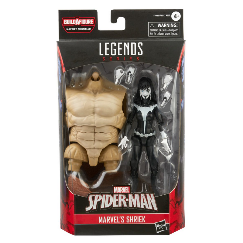Marvel Legends: Spider-Man 3 - Marvel's Shriek 6-Inch Action Figure (Armadillo Build-A-Figure)