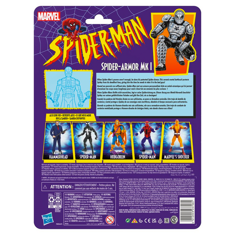 Retro Marvel Legends: Spider-Man - Spider-Armor MK I 6-Inch Action Figure