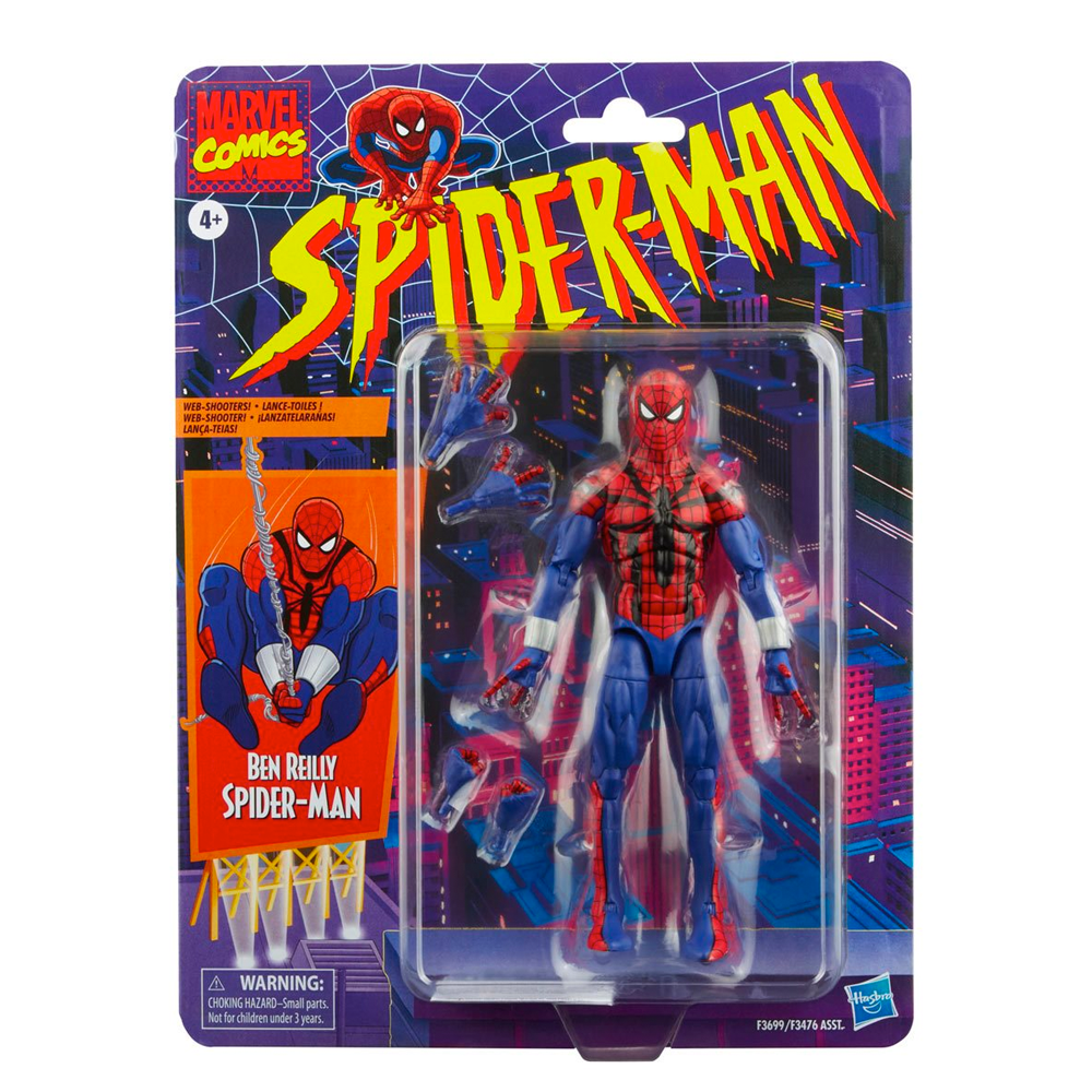 Retro Marvel Legends: Spider-Man - Ben Reilly Spider-Man 6-Inch Action Figure