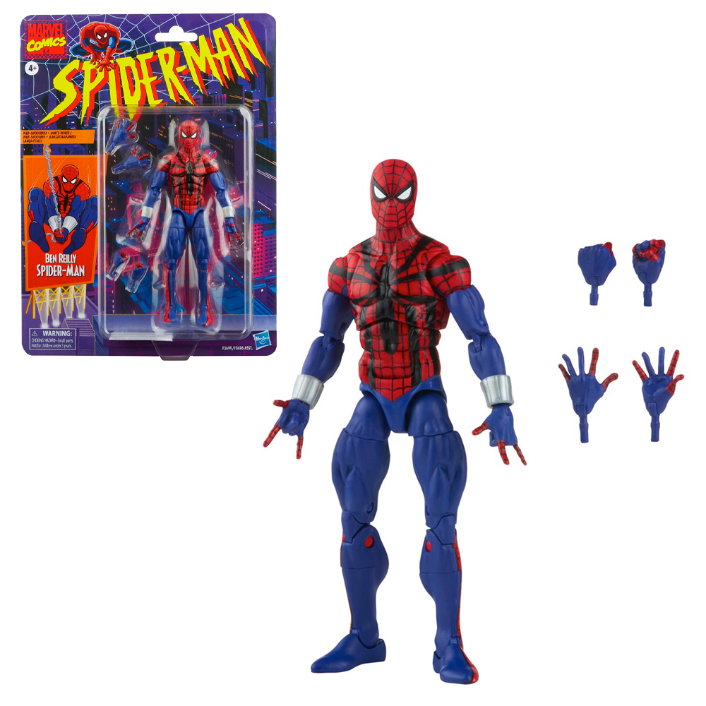 Retro Marvel Legends: Spider-Man - Ben Reilly Spider-Man 6-Inch Action Figure