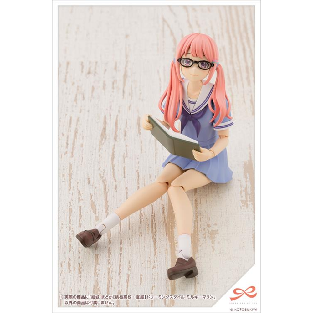 KOTOBUKIYA Plastic Model Kits: Sousai Shoujo Teien - Madoka Yuki High School Summer Clothes (Dreaming Style Milky Marine Ver.) 1/10 Scale Model Kit