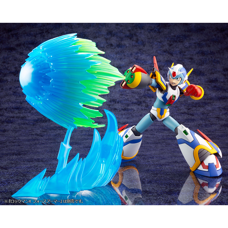 KOTOBUKIYA Plastic Model Kits: Mega Man X - Mega Man X (Force Armor Rising Fire Ver.) 1/12 Scale Model Kit