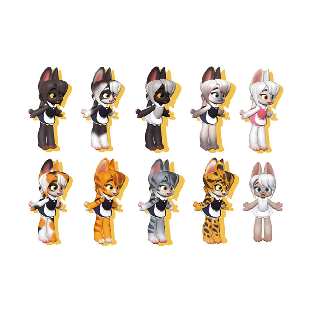 KONGZOO: Maid Cat Series - 1 Blind Box Figure