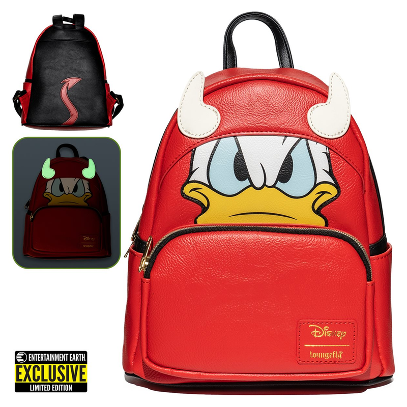 Loungefly: Disney - Devil Donald Duck Cosplay Mini Backpack Entertainment Earth Exclusive